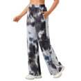 thumbnail image 1 of hotojiny Women's Palazzo Pants High Elastic Waisted Workout Athletic Trousers Wide Leg Loose Loungewear with Pockets, 1 of 3