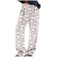 thumbnail image 1 of hotojiny Women's Plus Size Pajama Pants Comfy Lounge Sleep Pj Pants Elastic Waist Heart Warm Sleep Trousers with Pockets, 1 of 6