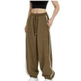thumbnail image 1 of hotojiny Women's Plus Size Sweatpants Loose Wide Leg Lounge Pants High Waist Drawstring Baggy Workout Athletic Trousers with Pockets, 1 of 6
