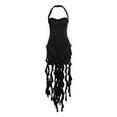 thumbnail image 1 of hotojiny Women's Ruffle Dress Summer Fashion Strapless Slim Bodycon Halter Dress Cute Tassel Party Cocktail Dresses Clubwear, 1 of 3