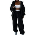 thumbnail image 1 of hotojiny Women's Sweatsuit Set Zip up Hoodie Sweatshirts Long Sleeve Jackets Baggy Sweatpants Workout Joggers 2 Piece Outfits, 1 of 6