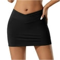 thumbnail image 1 of hotojiny Women's Tennis Skirts Casual Running Workout Yoga Golf Skorts Summer Trendy Slim Soft Comfy Skirt, 1 of 7