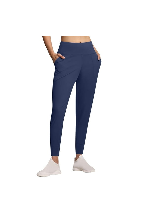 Women's Yoga Pants with Pockets Casual High Waist Workout Pants Lounge Athletic Running Hiking Trousers