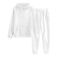 thumbnail image 1 of hotojiny Womens 2 Piece Outfits Lounge Hoodie Sweatsuit Sets Oversized Sweatshirt Baggy Sweatpants Fall Comfy Plus Size Jogging Suit, 1 of 2