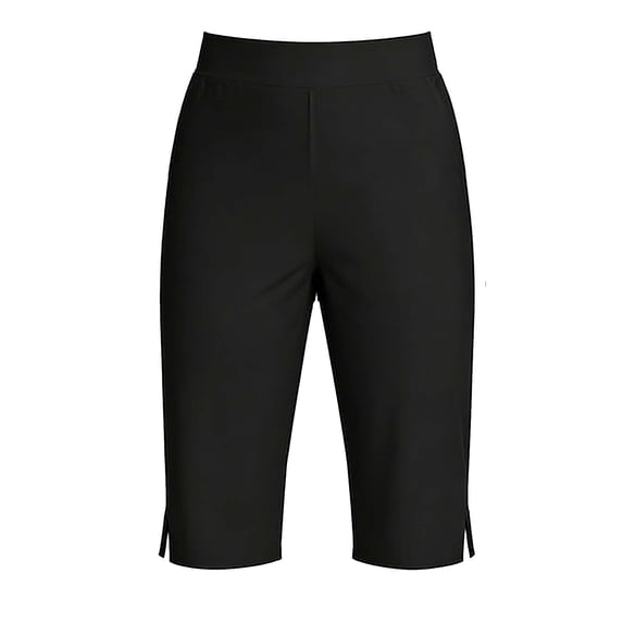 hotojiny Womens Bermuda Long Shorts Knee Length Capris Athletic Shorts Slim Leg High Waisted Butt Lifting Summer Workout Shorts Women(Black aa1,X-Large)
