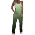 thumbnail image 1 of hotojiny Womens Casual Overalls Loose Sleeveless Wide Leg Straps Romper Lounge Lightweight Vacation Jumpsuit, 1 of 5