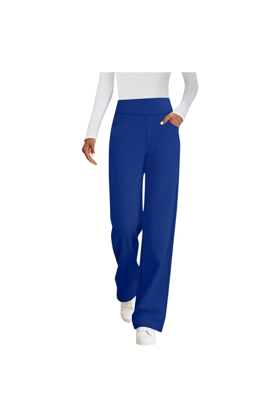 Womens Casual Travel Pants Stretchy Golf Pants High Waist Slacks Athletic Workout Sweatpants with Pockets