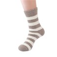 thumbnail image 1 of hotojiny Womens Fuzzy Socks Fall Winter Warm Soft Striped per Socks for Gift Cozy Comfy Plush Crew Socks, 1 of 1