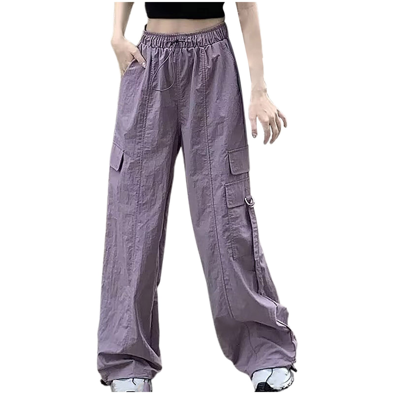 Women S Cargo Baggy Pants High Waist