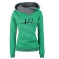 thumbnail image 1 of hotojiny Womens Hoodies Comfy Long Sleeve Print Hooded Sweatshirt Pullover for Women Casual Lightweight Tops with Pocket, 1 of 2