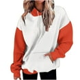 thumbnail image 1 of hotojiny Womens Hoodies Long Sleeve Drawstring Loose Sweatshirt with Pockets Fall Lightweight Pullover Tops, 1 of 7