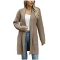 thumbnail image 1 of hotojiny Womens Long Cardigan Sweaters Fall Casual Loose Knit Cardigans Long Sleeve Open Front Coat Outerwear with Pockets, 1 of 7