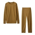 thumbnail image 1 of hotojiny Womens Lounge Set 2 Piece Outfits Soft Comfy Long Sleeve Crew Neck Pajama Tops and Pants Sleepwear Sweatsuits, 1 of 5