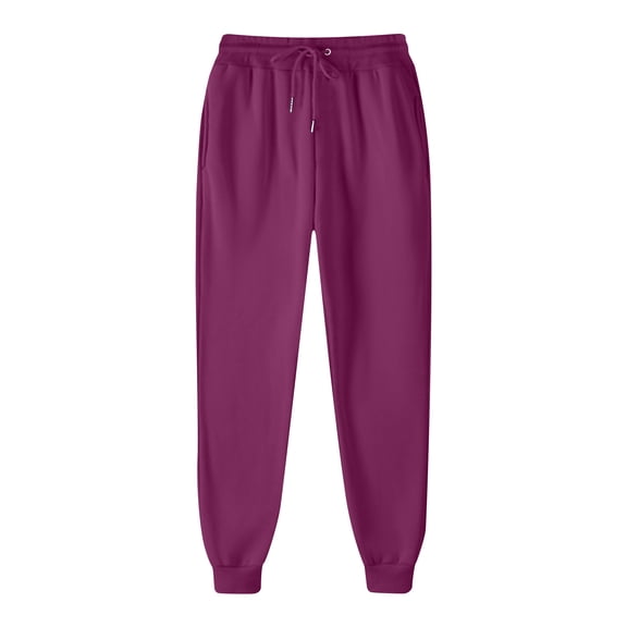 hotojiny Womens & Mens Soft Fleece Lined Jogger Pants High Waist Winter Warm Sweatpants Thermal Athletic Lounge Pockets Pants