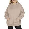 thumbnail image 1 of hotojiny Womens Oversized Hoodies Fashion Fleece Hooded Sweatshirts Casual Comfy Tops Fall Trendy Outfits with Pockets S-Xl, 1 of 6