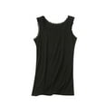 thumbnail image 1 of hotojiny Womens Sleeveless Tank Top Plus Size Crew Neck Cotton Tshirt Summer Lace Trim Basic Cami Layering Shirts L-4XL, 1 of 5