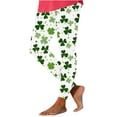 thumbnail image 1 of hotojiny Womens St. Patrick's Day Leggings Soft Cute Trendy Spring Pants Lounge Stretchy Workout Gym Yoga Pants, 1 of 3