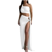 2 Piece Formal Dress White 2 Piece Formal Dress White