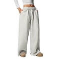 thumbnail image 1 of hotojiny Womens Wide Leg Sweatpants Baggy Loose Fall Trousers Lightweight Casual Workout Athletic Pants Comfy Outfit, 1 of 7