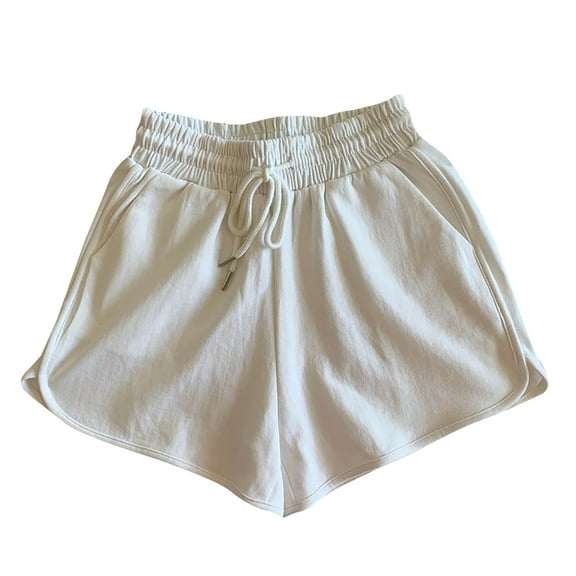 hotojiny Womens Workout Shorts Summer Comfy Athletic Pull on Shorts Lounge Wide Leg Lightweight Elastic Waist Shorts