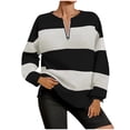 thumbnail image 1 of hotojiny Womens Workout Sweatshirts Oversized Long Sleeve Half Zip Pullover Tops Casual Fall Fashion Clothes, 1 of 5