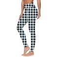 thumbnail image 1 of hotojiny Womens Yoga Leggings Trendy Plaid High Waisted Slim Workout Pants Soft Casual Gym Athletic Trousers, 1 of 5