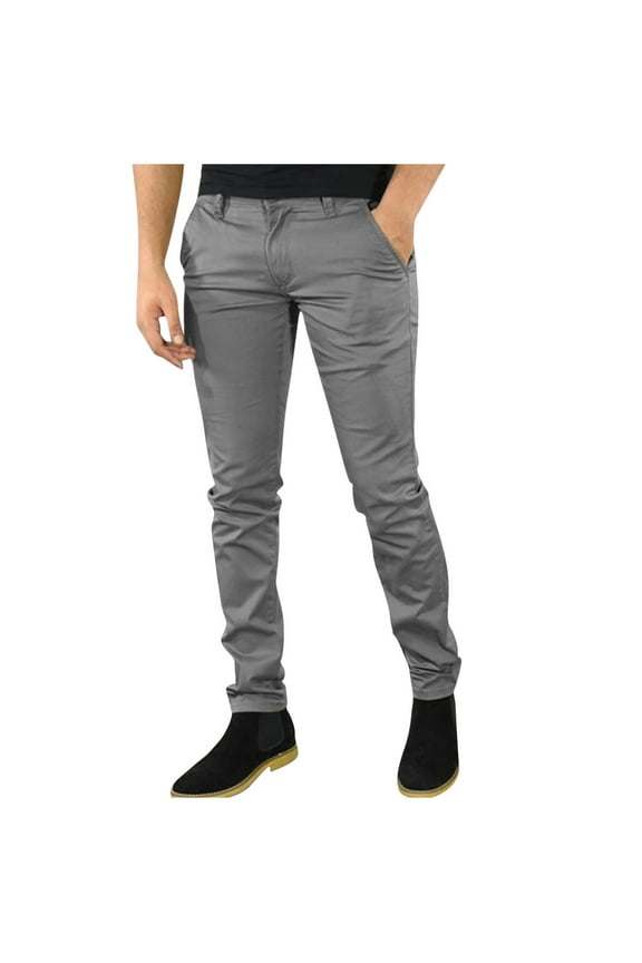 Work Pants for Men Plain Slim Fit Tapered Straight Leg Big and Tall Chinos Pants Fall Fashion Clothes