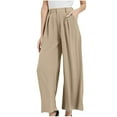 thumbnail image 1 of hotojiny Work Pants for Women Wide Leg High Waisted Palazzo Pants Business Casual Office Dress Trousers with Pockets, 1 of 5