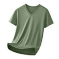 thumbnail image 1 of hotojiny Workout Mens Shirts Big and Tall Causal Vneck Workout Gym Tee Lightweight Breathable Short Sleeve Running Top, 1 of 7