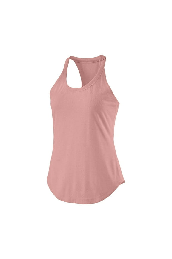 Workout Tops for Women Loose Racerback Muscle Tank Shirt Breathable Crew Neck Sleeveless Running Athletic Tee