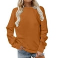 thumbnail image 1 of hotojiny Workout Tops for Women Plus Size Long Sleeve Crewneck Sweatshirt Oversized Lightweight Basic Pullover Fall, 1 of 6