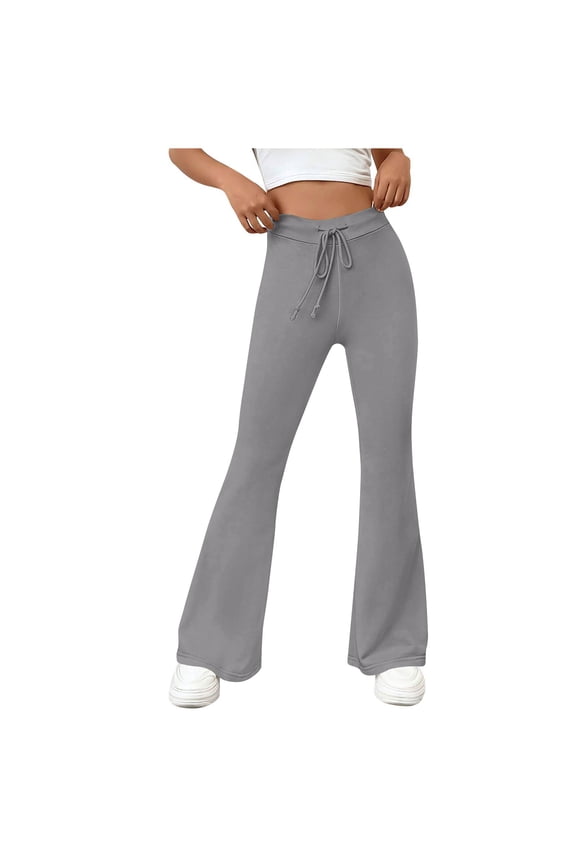 Yoga Pants for Women Lounge High Waisted Flared Trousers Wide Leg Stretch Bell Bottom Bootcut Leggings