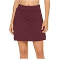 thumbnail image 1 of hotojiny Yoga Shorts for Women Casual Tennis Golf Skirts Trendy Lounge Solid Color Gym Running Workout Shorts, 1 of 5