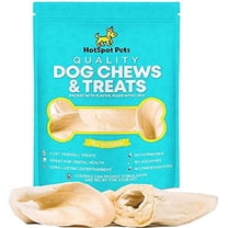 Hotspot Pets Cow Ears for Dogs - Grain Free Fully Digestible Rawhide Alternative - 3-5'' Ears (10 Pack)