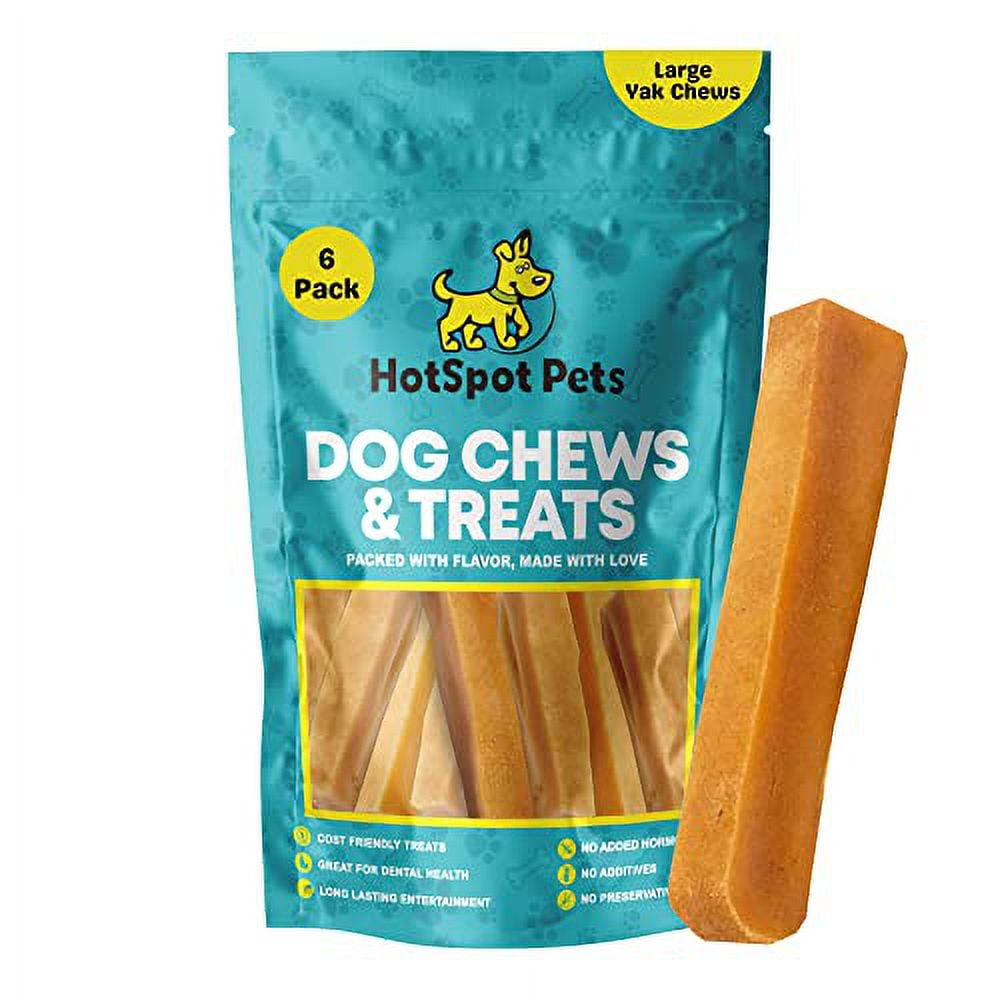 hotspot pets Large Himalayan Yak Cheese Dog Chew 6 Count Thick