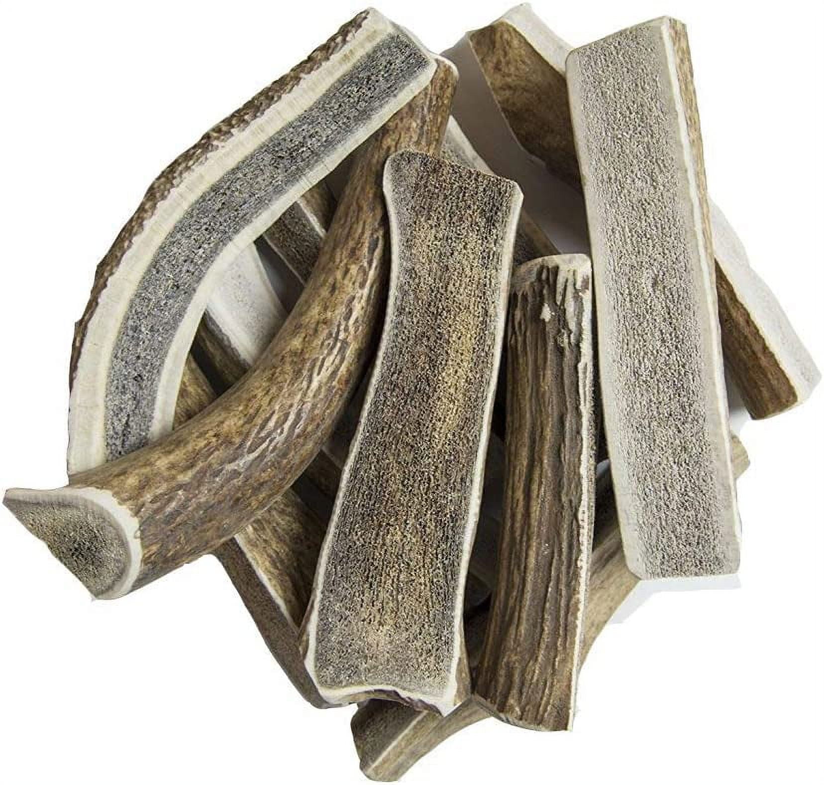 HotSpot Pets Premium Split Elk Antlers for Dogs - 7 Inch Large Rawhide Chews (2 Pack) - Made in USA