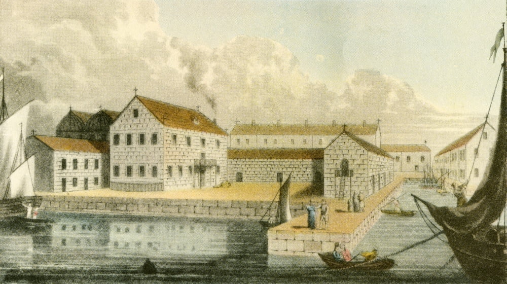 The house in Missolonghi Greece where Byron died George Gordon Byron 6th Baron Byron later George Gordon Noel 6th Baron Byron 1788 Canvas Art - Ken Welsh Design Pics (18 x 10)