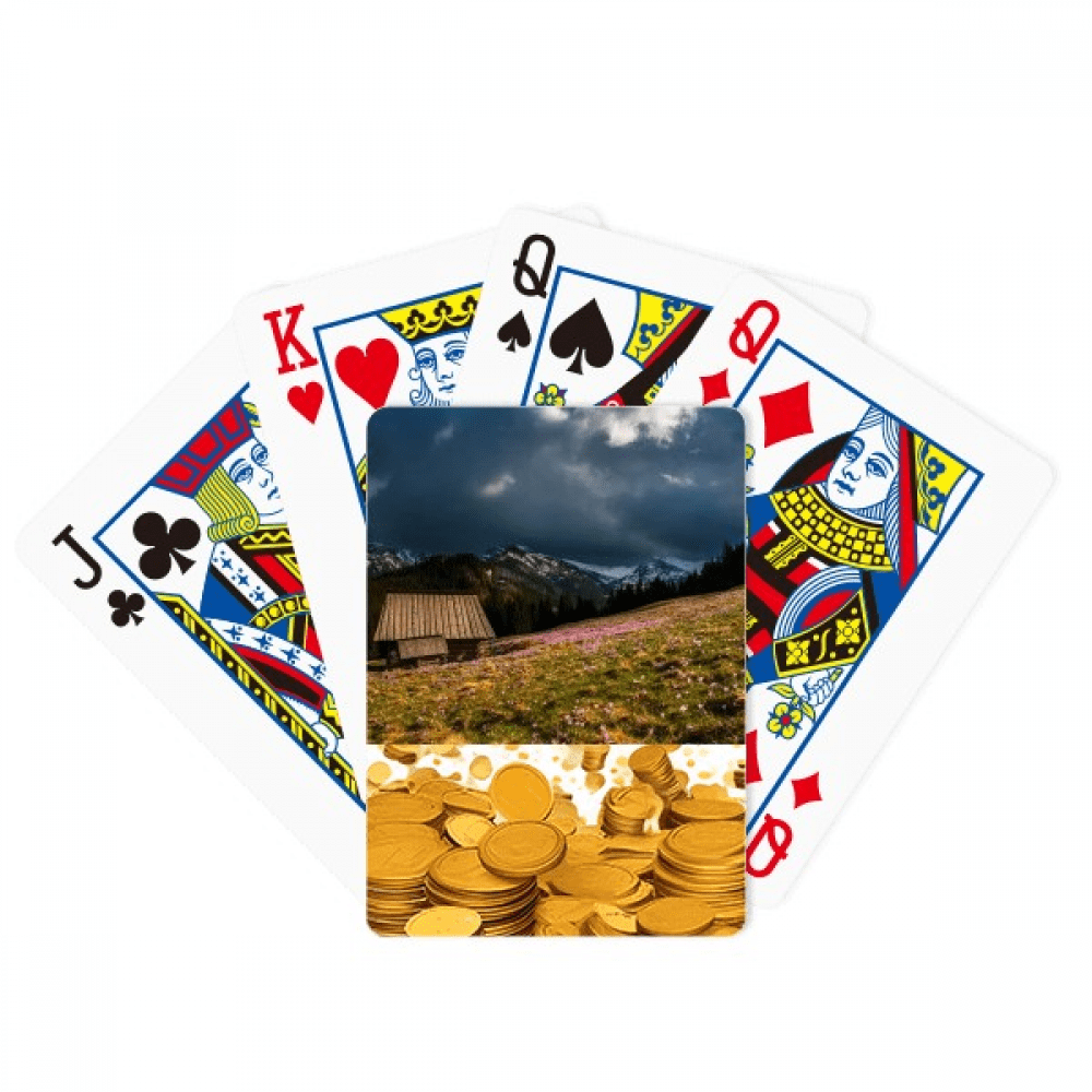 house flower ry science nature scenery Gold Playing Card Classic Game