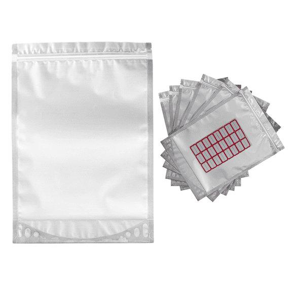 house and hash Mylar Storage Bags  1-Gallon Zip Sealable Food Storage Bags  9.5mil Thick Sealable Bags and Labels  Vacuum Seal Bags for Food, Snacks  25-Pack