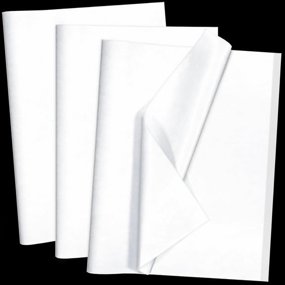 A house of tools 100 Sheets White Tissue Paper 14 x 20 Inches Recyclable White Wrapping Paper Bulk for Weddings Birthday DIY Project Festival Wrapping Crafts Decor