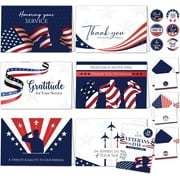 A house of tools 24 Pack Foiled & Glittery 6x4in Assorted Box Christmas Cards with Envelopes and Stickers, 24 Festive Designs Christmas Card Set with Printed Message Inside