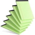 thumbnail image 1 of Ahot 6pcs Small Note Pad 5x8 College Ruled Green Legal Pads Paper Notepads 6 Pack Study Back Writing Pads 5 x 8 Legal Pads Perforated Narrow Ruled Pads of Paper Green Brand: AILZFEI, 1 of 13