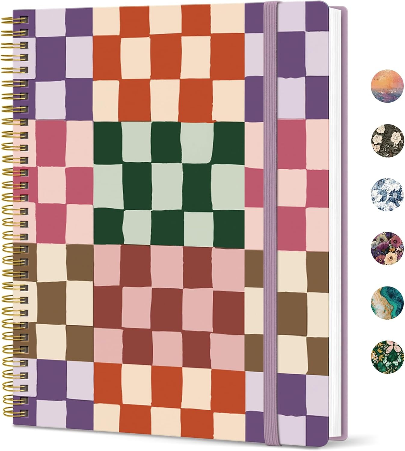 Spiral Lined Notebook, Notebooks for Work, Large  Journal for Women & Men, College Ruled Journaling Notebook for Writing, Plastic Cover Spiral Journal