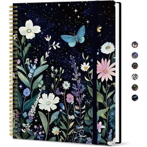 A house of tools Large Spiral Lined Journal for Women and Men, Notebook for Work | Celestial 8.5" x 11" Notebooks for Note taking, Writing & Journaling, College Ruled Pages, Plastic Cover