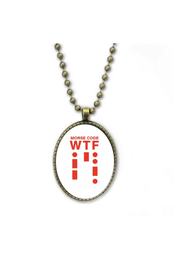 how expression morse code points lines necklace vintage chain bead pendant jewelry collection