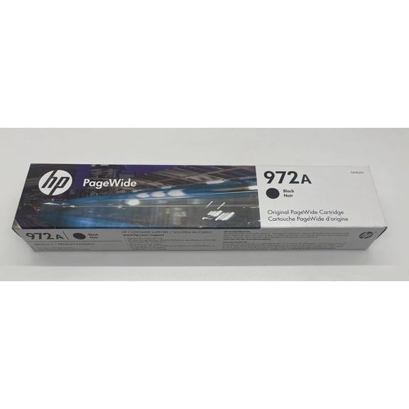 hp 972A PageWide Black F6T80AN Ink Cartridge Printers Works with Printer Series PageWide Pro 452, 477, 552dw, 577 Sold without manufacturer warranty