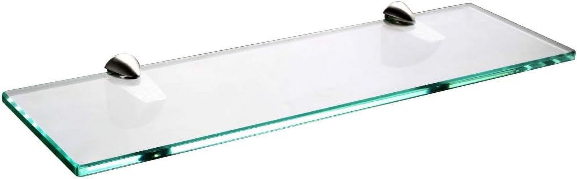 hsrhsgaga 15 Inch Bathroom Glass Shelf Brushed Nickel - Walmart.com