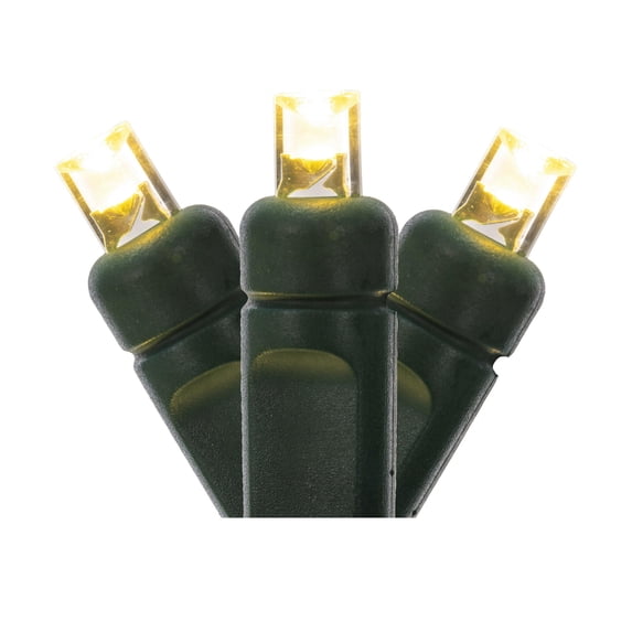 ht on Green Wire, 25' Long Christmas Light Strand, Fully Rectified and uses X6G6612 12" CSA/us Listed Power Cord. This light set has the ability to connect to as many as 45 sets. 4.8 watts, .04 Amps.