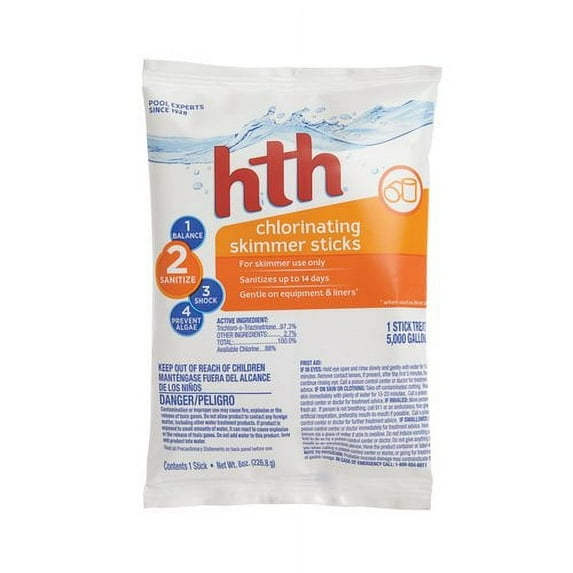 hth Pool Chlorinating Skimmer Sticks, 8 oz