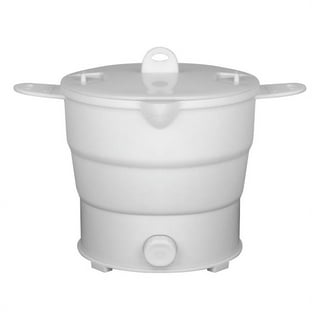 LEXI HOME 14 oz. White Ceramic Electric Gravy Boat Warmer with Lid and  Detachable Power Cord LB5472 - The Home Depot